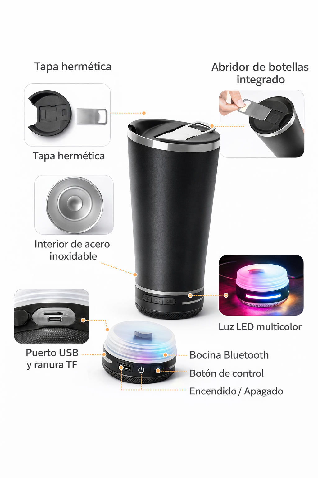 Vaso multifuncional 16.0z