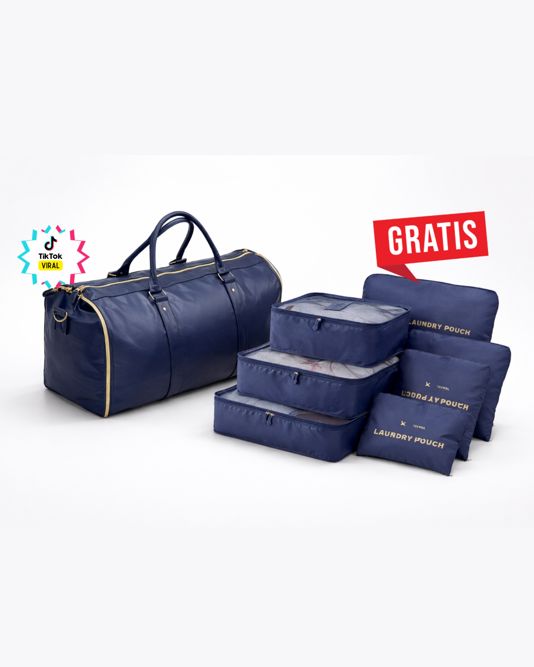 Combo Equipaje de viaje plegable + Organizadores