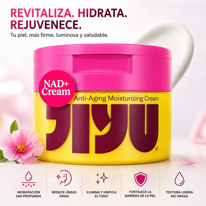 JIYU NAD+ Hidratante Facial – Crema Coreana Antienvejecimiento para Piel Radiante, Firme y Suave