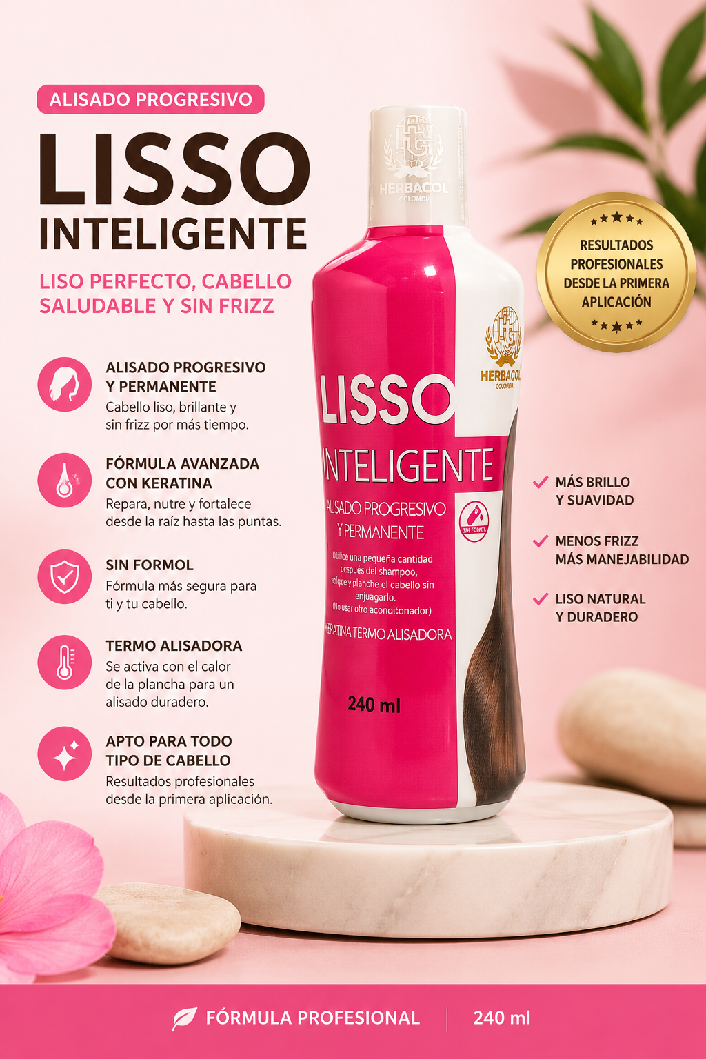 Dile adiós al frizz,sin ir al salón cada semana-LISSO INTELIGENTE