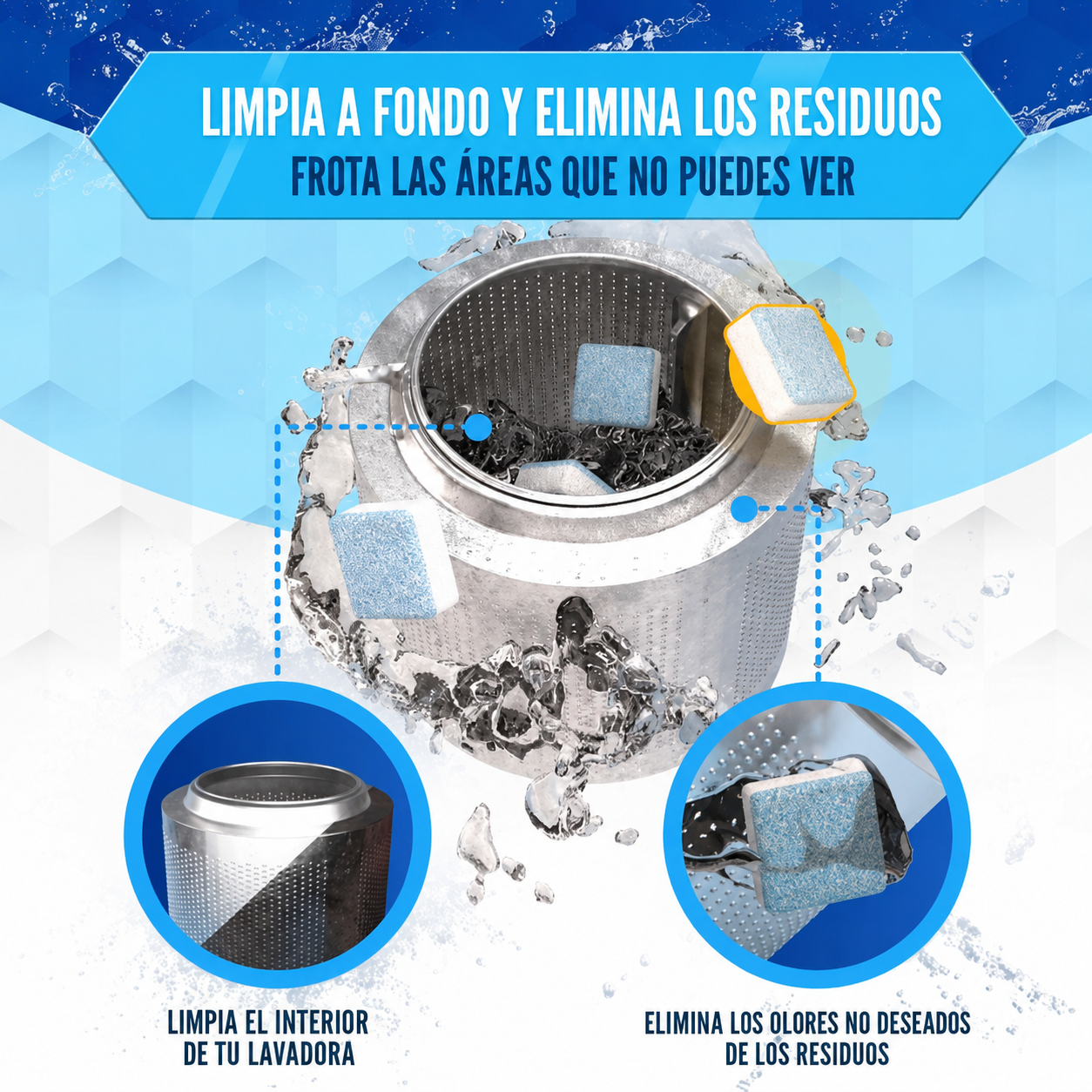Limpiador profundo de lavadoras- Pastillas