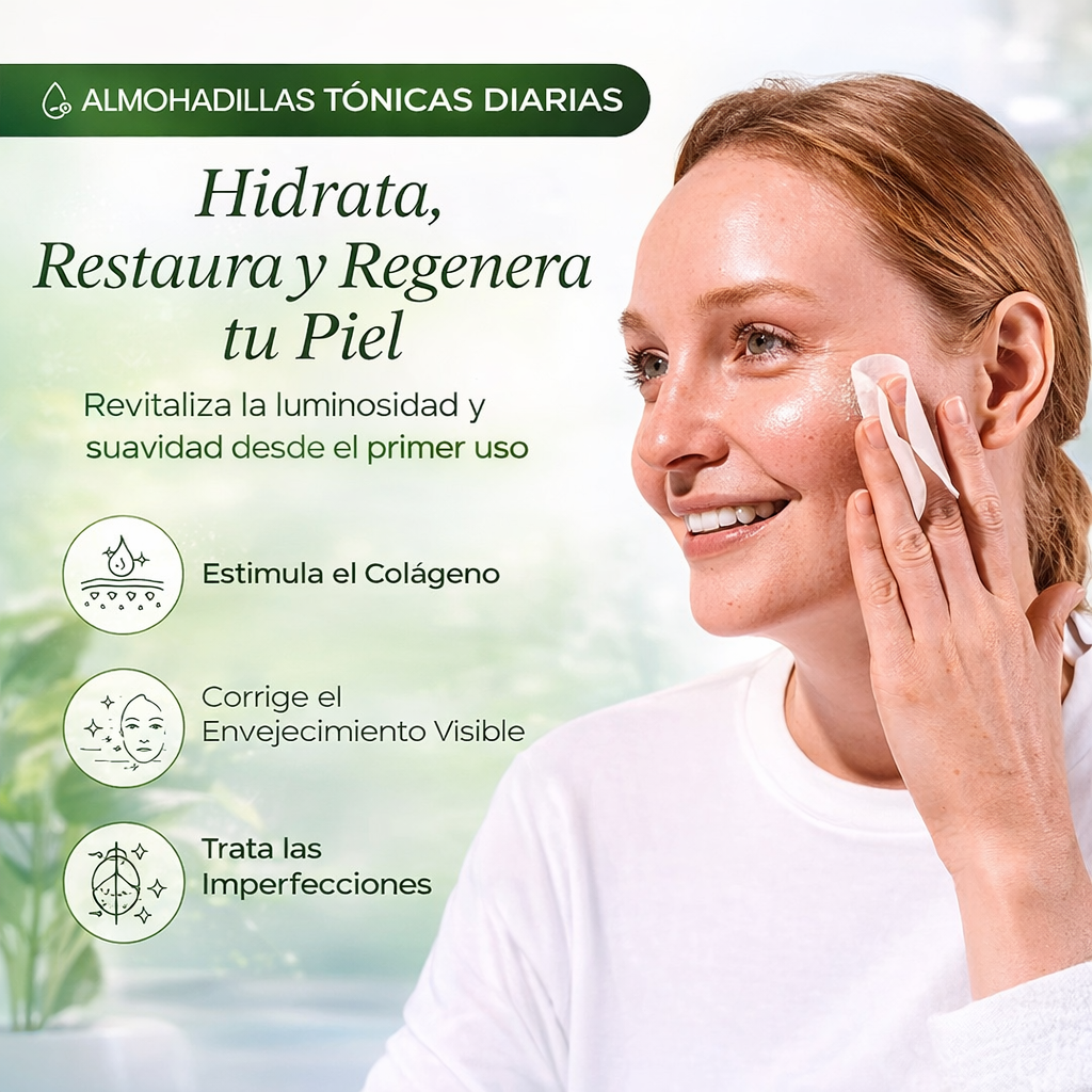 JIYU Almohadillas Pulidor Tonificante - Cuidado de la Piel Coreano para Manchas Oscuras, Arrugas y Piel Opaca -