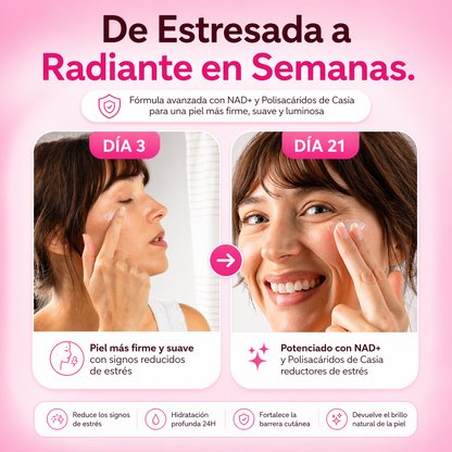 JIYU NAD+ Hidratante Facial – Crema Coreana Antienvejecimiento para Piel Radiante, Firme y Suave